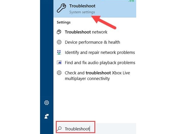Sử dụng Troubleshoot sửa lỗi laptop không tìm thấy wifi